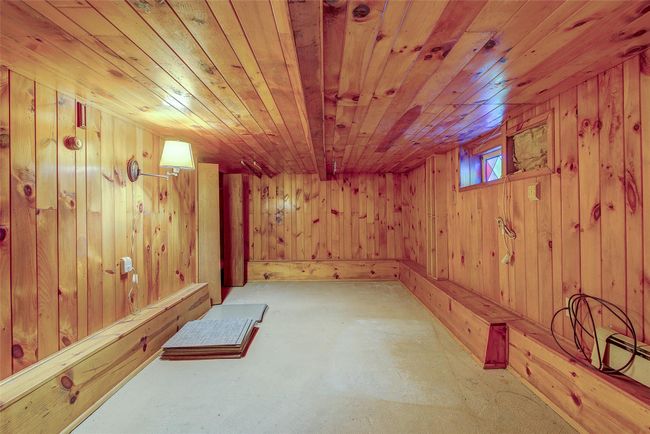 Basement with wooden walls and wood ceiling | Image 41
