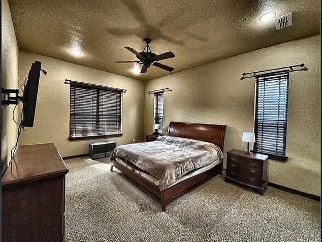 Spacious primary bedroom is located downstairs and has ensuite bath | Image 9