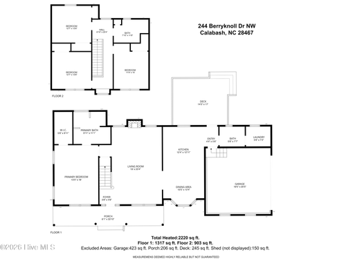 244 Berryknoll Dr Nw, Calabash, NC, 28467-1813 | Card Image