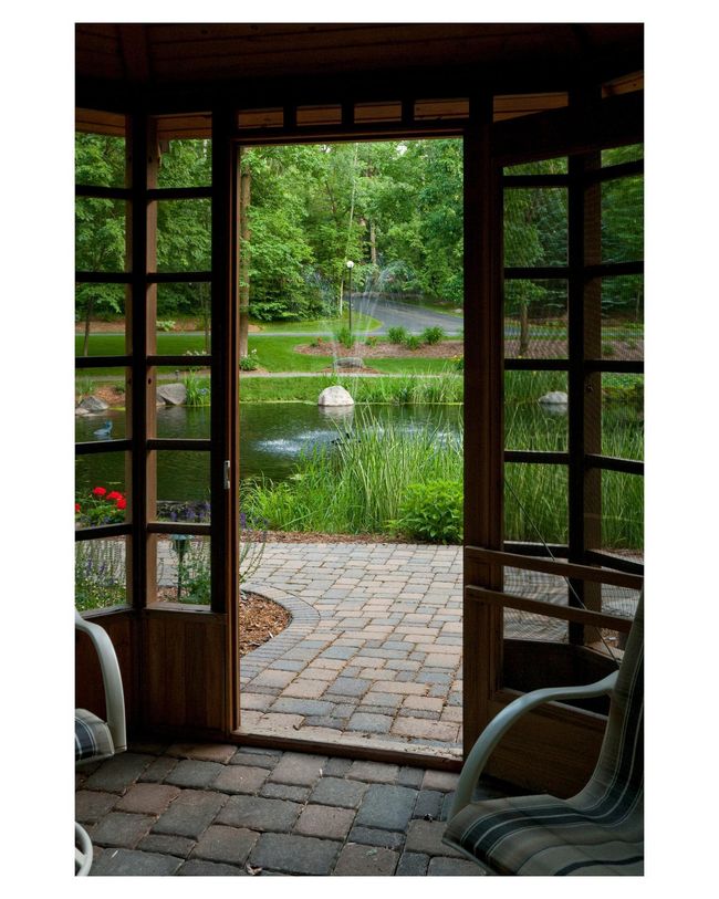 Surrounded by the sights and sounds of nature sitting inside the gazebo | Image 21