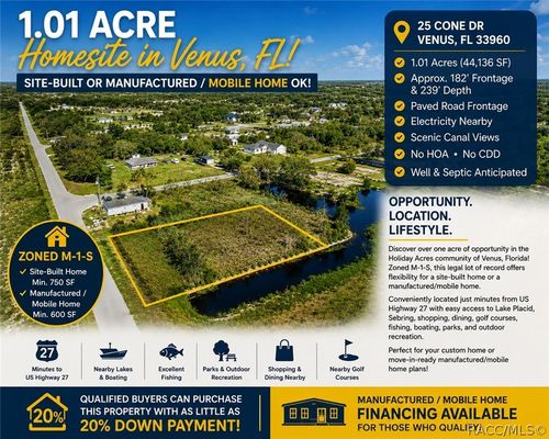 25 Cone Drive, Venus, FL, 33960 | Card Image