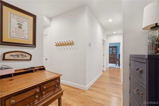 Corridor with recessed lighting, baseboards, and light wood-style floors | Image 25