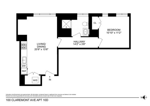 10d-100 Claremont Ave, New York, NY, 10027-2479 | Card Image