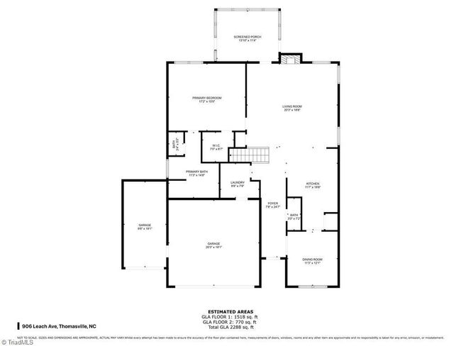906 Leach Ave, House other with 3 bedrooms, 3 bathrooms and null parking in Thomasville NC | Image 44