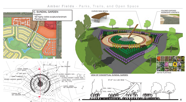 The plan includes nearly 4.5 miles of local path connections and trails in addition to neighborhood sidewalks. The large open spaces within the park will provide great opportunities for passive activities (wildlife viewing, walking and vistas). | Image 19