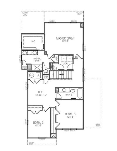 Second Floor Plan - Structural options added include: fireplace, 4th bedroom and 3rd full bathroom | Image 3