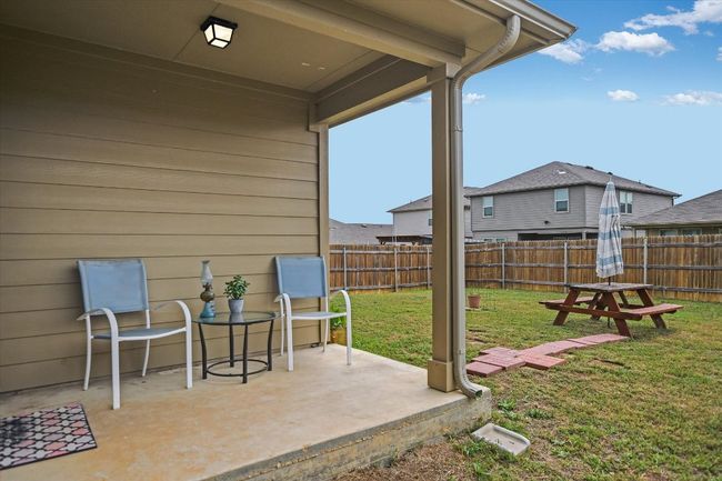View of patio featuring a fenced backyard | Image 20