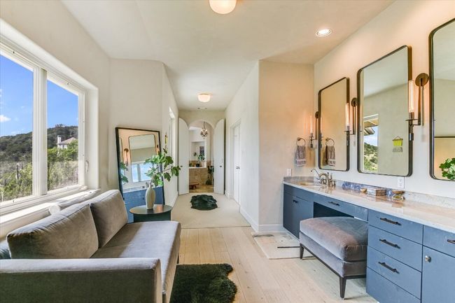 Full bath featuring wood-type flooring, vanity, and recessed lighting | Image 24