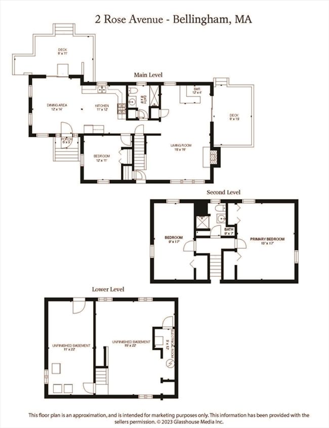 2 Rose Ave, House other with 3 bedrooms, 2 bathrooms and 4 parking in Bellingham MA | Image 31