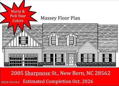 2005 Sharpnose St, New Bern, NC, 28562-6647 | Card Image
