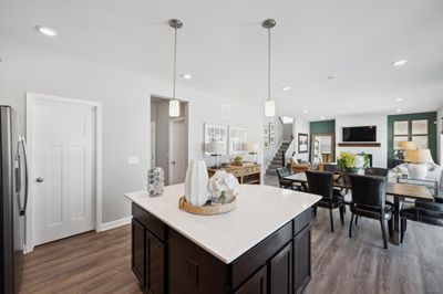 (Photo of model home, actual features may vary) Alternate view of the kitchen and spacious island views | Image 3