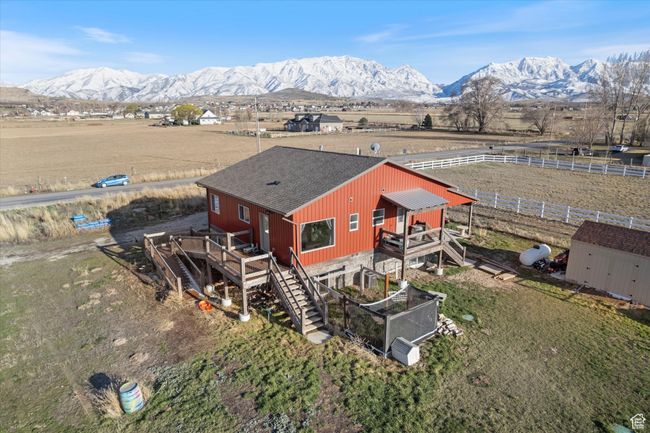 Birds eye view of property with a rural view and a mountain view | Image 38