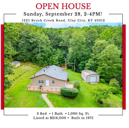 1325 Brush Creek Rd, Clay City, KY, 40312-9505 | Card Image