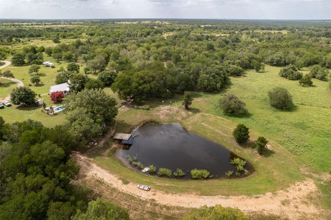 Aerial view of a forest and a nearby body of water | Image 39