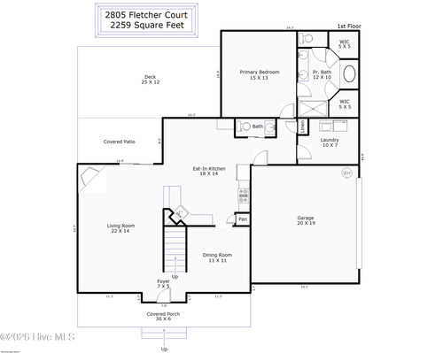 2805 Fletcher Ct, Castle Hayne, NC, 28429-5476 | Card Image