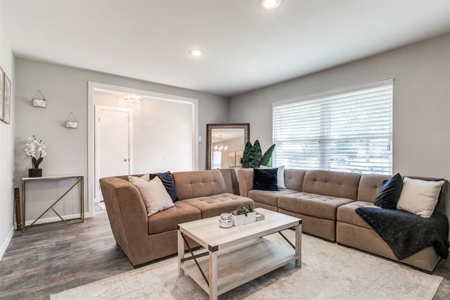 Living area featuring wood finished floors, recessed lighting | Image 4