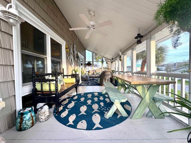 Wooden deck featuring ceiling fan | Image 15