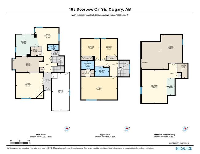 195 Deerbow Circle Se, House other with 3 bedrooms, 3 bathrooms and 2 parking in Calgary AB | Image 36