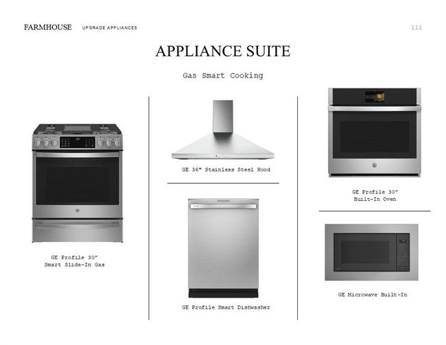 Farmhouse Look Palette 3: Appliance Selection Sheet (*Artist rendering used for illustration purposes only.) | Image 27
