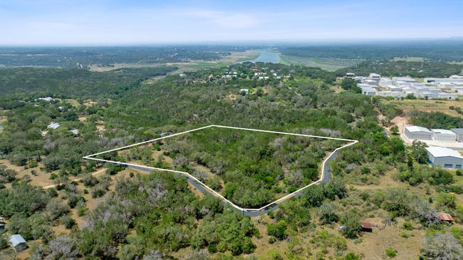 Aerial view of property with estimated boundary outline | Image 4