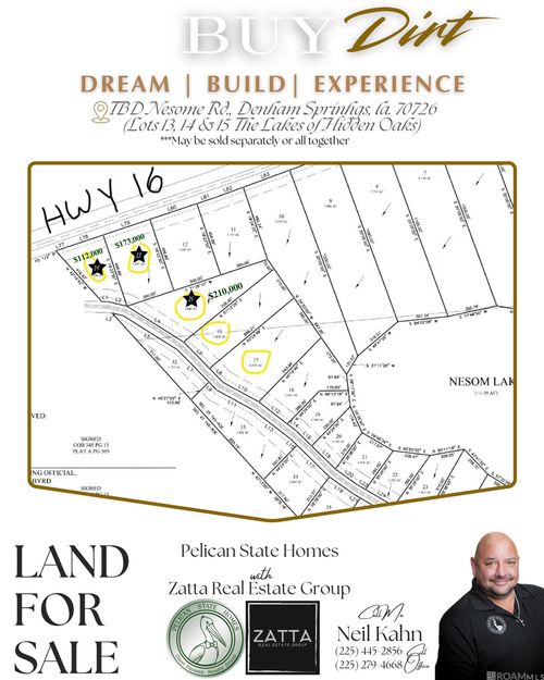 Lot 14 Hatchell Ln, Denham Springs, LA, 70726 | Card Image