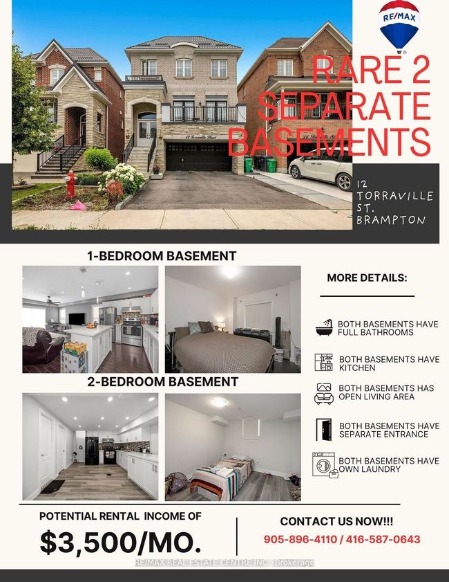 12 Torraville St, House other with 7 bedrooms, 6 bathrooms and 4 parking in Brampton ON | Image 50