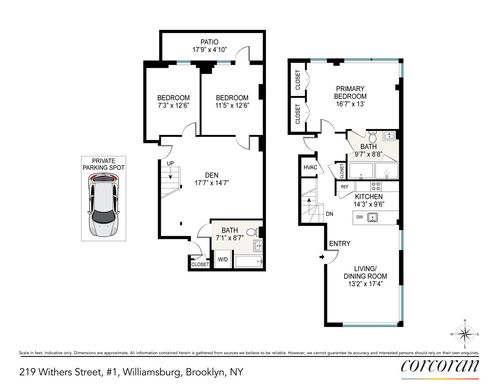 1b-219 Withers St, Brooklyn, NY, 11211-1577 | Card Image