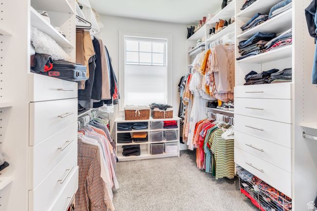 Spacious closet featuring carpet flooring | Image 35