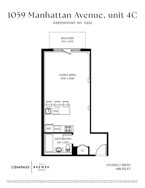 4c-1059 Manhattan Ave, Brooklyn, NY, 11222-6253 | Card Image