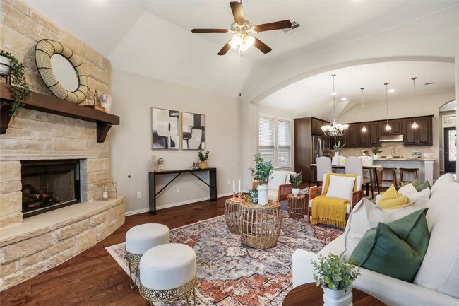 Family room looking into dining and kitchen area | Image 11