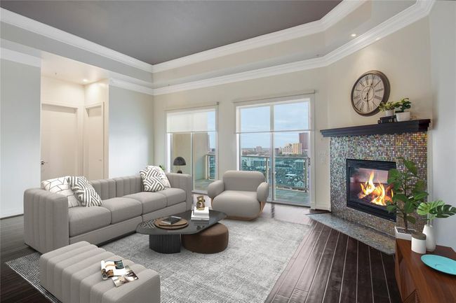 Living room virtually staged. | Image 5