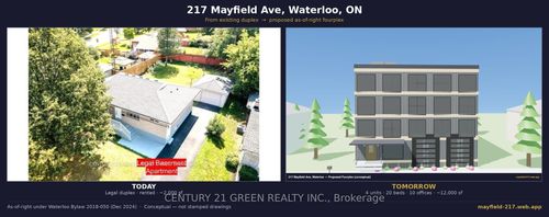 217 Mayfield Ave, Waterloo, ON, N2J3S6 | Card Image