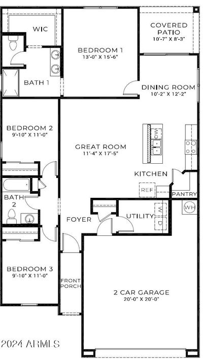 1571 E Lardner Drive, House other with 3 bedrooms, 2 bathrooms and null parking in Casa Grande AZ | Image 2