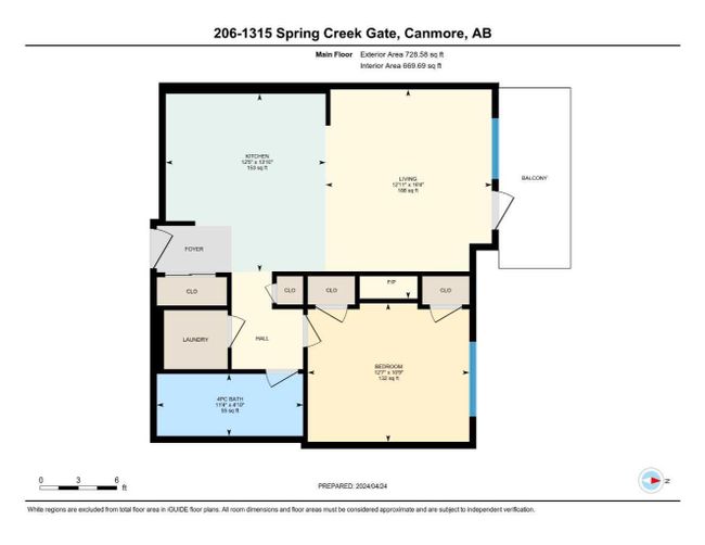 206 - 1315 Spring Creek Gate, Home with 1 bedrooms, 1 bathrooms and 1 parking in Canmore AB | Image 28