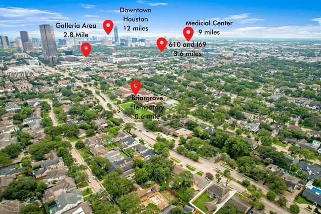 Prime Location with Exceptional Access — Just 0.6 mile to Briargrove Elementary, 2.8 miles to The Galleria, 3.6 miles to major freeways (610 & I-69), 9 miles to the Medical Center, and 12 miles to Downtown Houston. Convenience, schools, and city life—all within reach. | Image 47