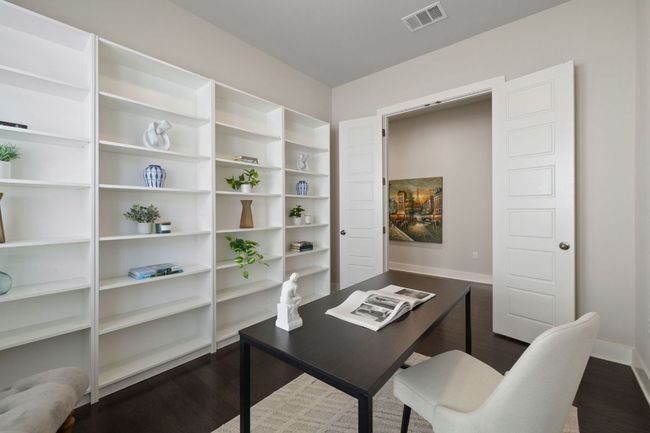 Office/Study with a wall of bookshelves. Doors can close it off, too. | Image 17