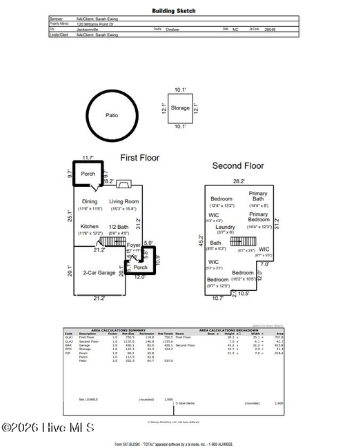 120 Mittams Point Dr, Jacksonville, NC, 28546-4862 | Card Image