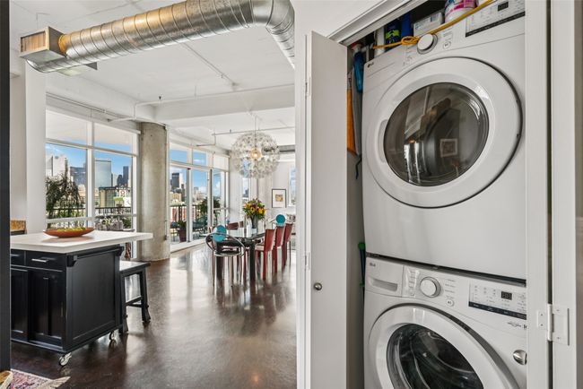 Full size stackable W/D utility closet. | Image 14