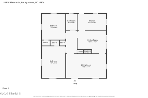 1209 W Thomas St, Rocky Mount, NC, 27804-4545 | Card Image