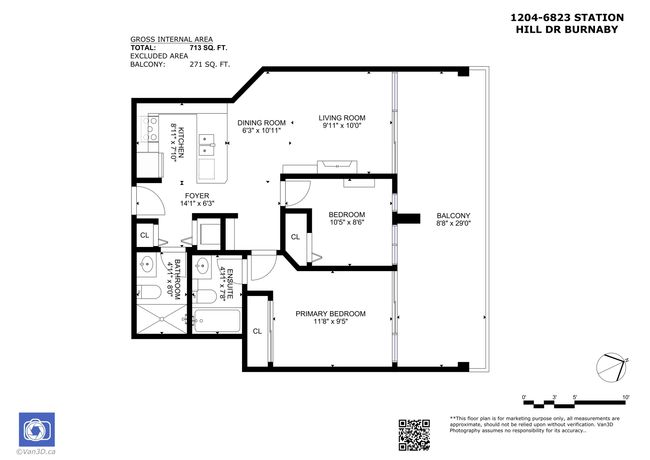 1204 - 6823 Station Hill Dr, Condo with 2 bedrooms, 2 bathrooms and 1 parking in Burnaby BC | Image 28