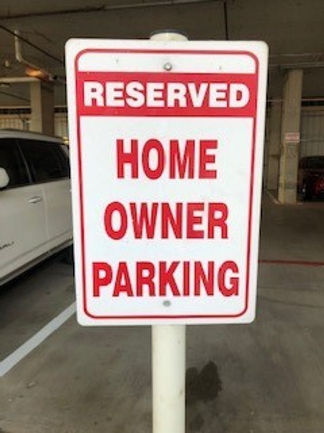 Parking for residents is identified by not reserved by condo or unit number. | Image 37