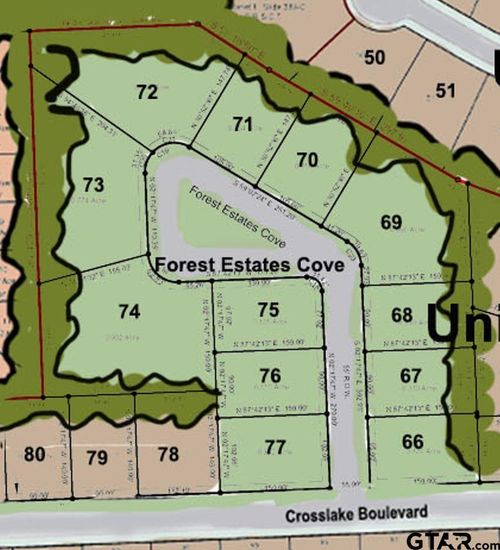 Lot 66 Forest Estates Cove, Tyler, TX, 75703 | Card Image