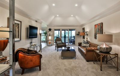 SPACIOUS LIVING ROOM WITH 12' CEILINGS, 1 OF 2 UNITS IN THE BUILDING WITH THIS FEATURE | Image 3