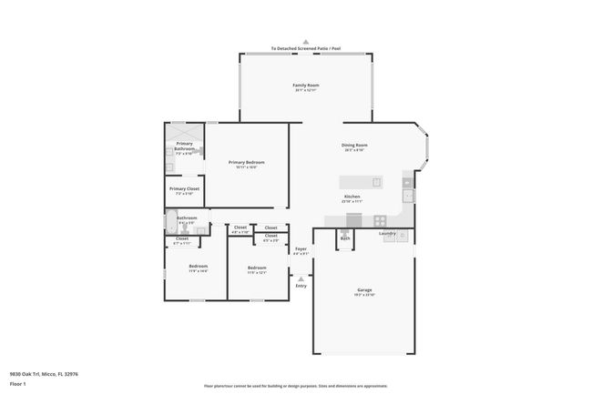 9830 Oak Trl, House other with 3 bedrooms, 3 bathrooms and null parking in Sebastian FL | Image 82