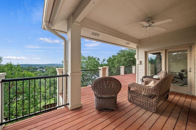 Wooden deck featuring ceiling fan | Image 5