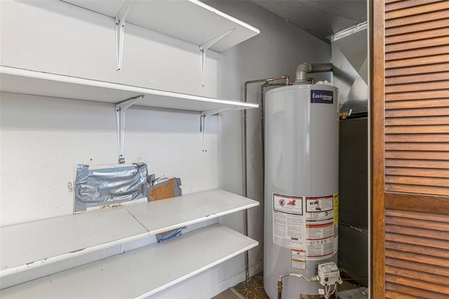Utilities with gas water heaterAlso has space for a pantry or washer and dryer hookups | Image 46