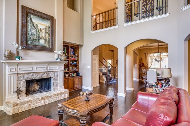 Custom stone gas fireplace | Image 13