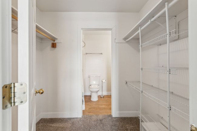 Spacious closet featuring carpet floors | Image 13