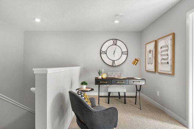 Upper-level loft lends itself to so many options - office, playroom, sitting area - you choose! Photo is of model home. Colors and options may vary. Ask Sales Agent for details. | Image 19