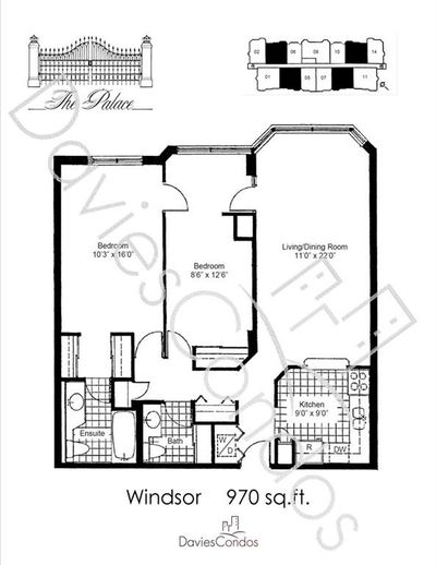 1507 - 1270 Maple Crossing Blvd, Condo with 2 bedrooms, 1 bathrooms and 2 parking in Burlington ON | Image 2